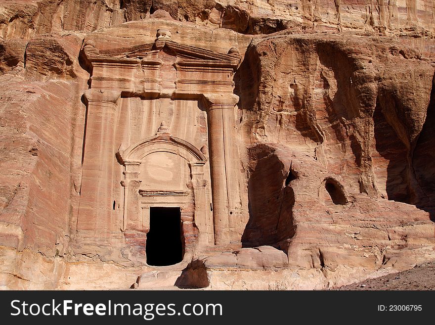 Ruin of Renaissance Tomb in Petra, Jordan