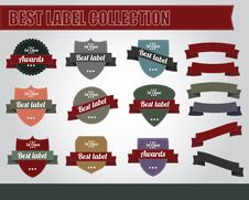 Vintage Label Collection Stock Photo Vintage Label Collection Stock Photo