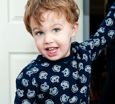 Little Boy Wearing T Shirt With Skulls Stock Images Little Boy Wearing T Shirt With Skulls Stock Images