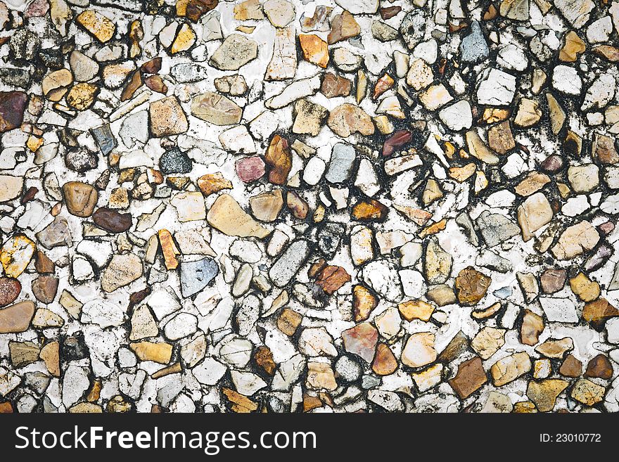 Texture of Stones in Concrete
