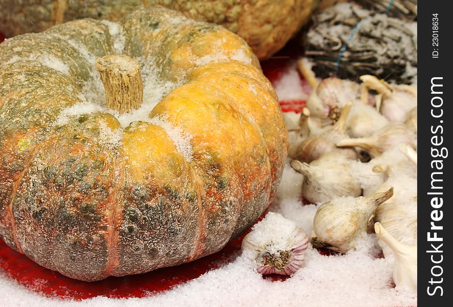 Pumpkin in the market for sale. Pumpkin in the market for sale