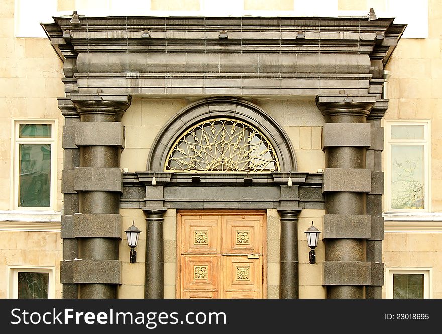 Entrance of the monumental building