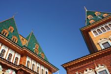 Roof. The Palace In The Estate Kolomenskoe. Moscow Royalty Free Stock Photography Roof. The Palace In The Estate Kolomenskoe. Moscow Royalty Free Stock Photography