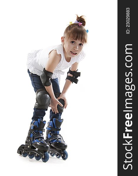 The Little Girl On Roller Skates