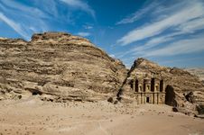 The Monastery, Petra’s Most Imposing Monument Royalty Free Stock Photo The Monastery, Petra’s Most Imposing Monument Royalty Free Stock Photo