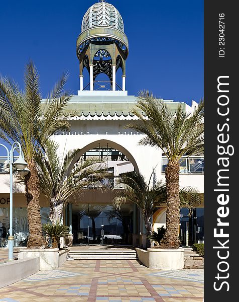 Entrance To Shopping Center In Eilat, Israel