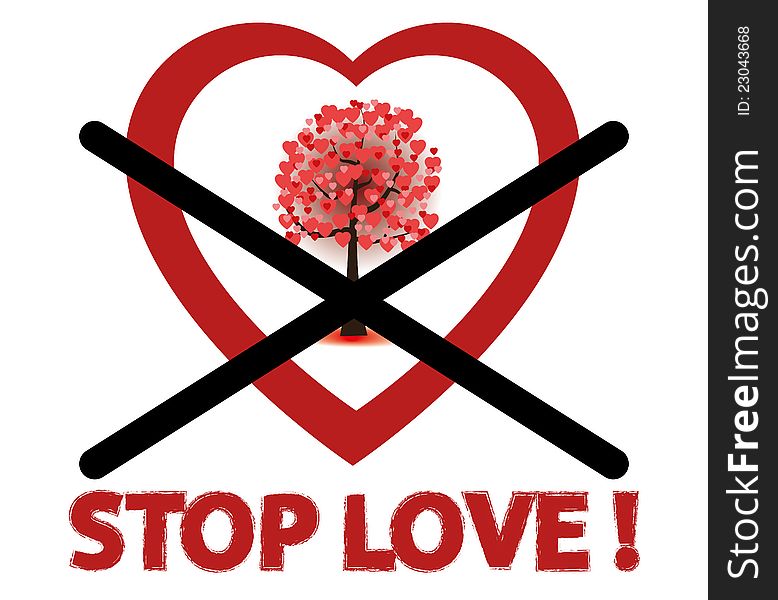 Stop Love Sign