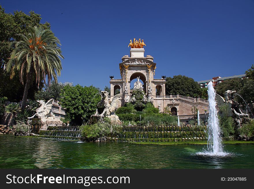 One of the most beautiful parks in Barcelona. One of the most beautiful parks in Barcelona