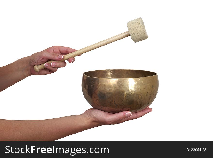 A tibetan singing bowl for sound healing