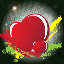 Valentine S Day Card With Hearts Royalty Free Stock Image Valentine S Day Card With Hearts Royalty Free Stock Image