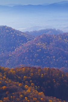 Appalachian Mountains At Sunset And Blue Mist Stock Image Appalachian Mountains At Sunset And Blue Mist Stock Image