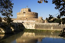 View Of Castle Sant Angelo, Rome Royalty Free Stock Photos View Of Castle Sant Angelo, Rome Royalty Free Stock Photos