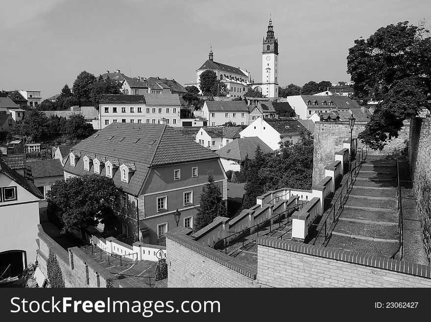 Old town quarter in litomerice. Old town quarter in litomerice