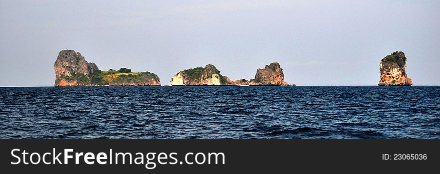 Group of islands Ko Ha in Thailand. Group of islands Ko Ha in Thailand