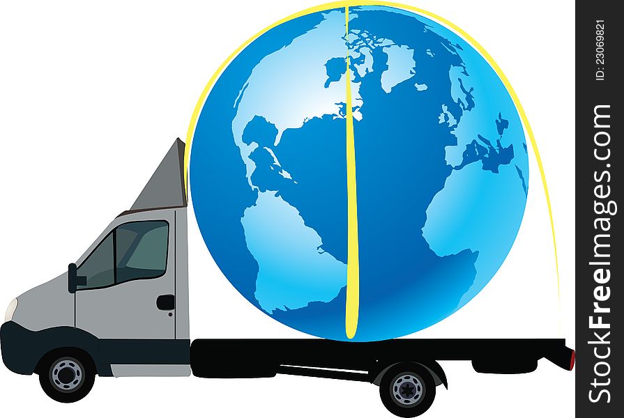 International road transport truck on order