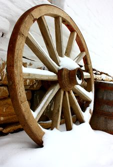 Antique Wagon Wheels Royalty Free Stock Photography Antique Wagon Wheels Royalty Free Stock Photography