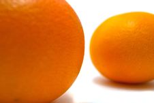 Two Tangerine Close-up Royalty Free Stock Photography Two Tangerine Close-up Royalty Free Stock Photography