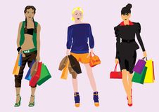 Girl With Shopping Stock Images Girl With Shopping Stock Images