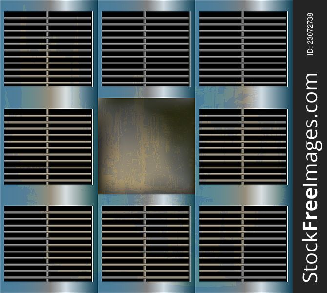 Abstract computer grilles with space for a message. Abstract computer grilles with space for a message