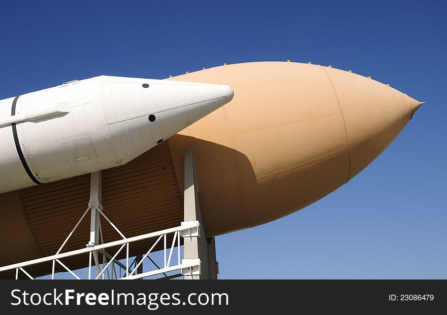 NASA Space Shuttle Solid Rocket Boosters and External Fuel Tank on