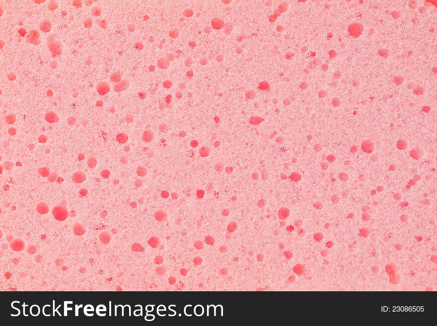 Pink sponge texture