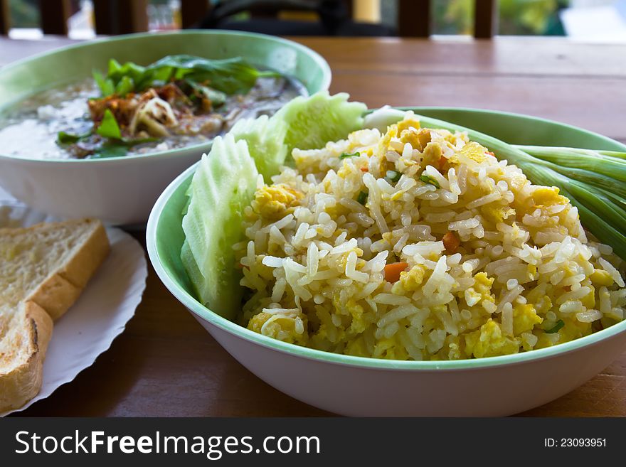 Close-up Thai food fried rice