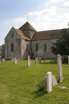 Church And Graveyard Royalty Free Stock Images Church And Graveyard Royalty Free Stock Images
