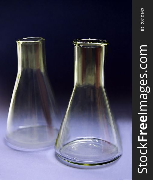 Two Conic Flasks