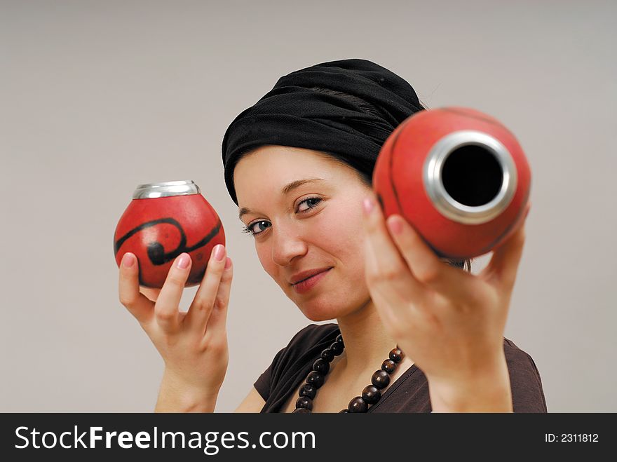 Woman With Calabash