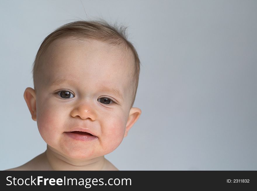 Image of a beautiful, happy baby boy