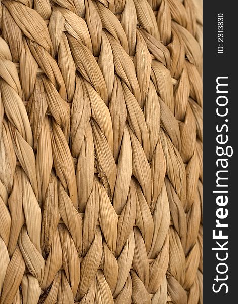 Rattan wickerwork closeup