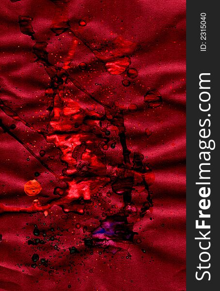 Red abstract background with acid 	drops. Red abstract background with acid 	drops