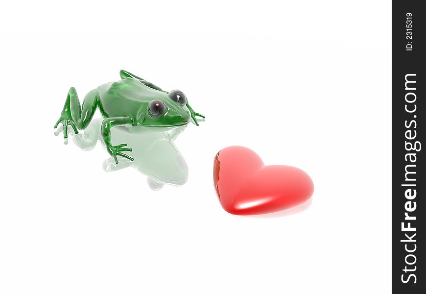 Frog & heat (hires 3D image)