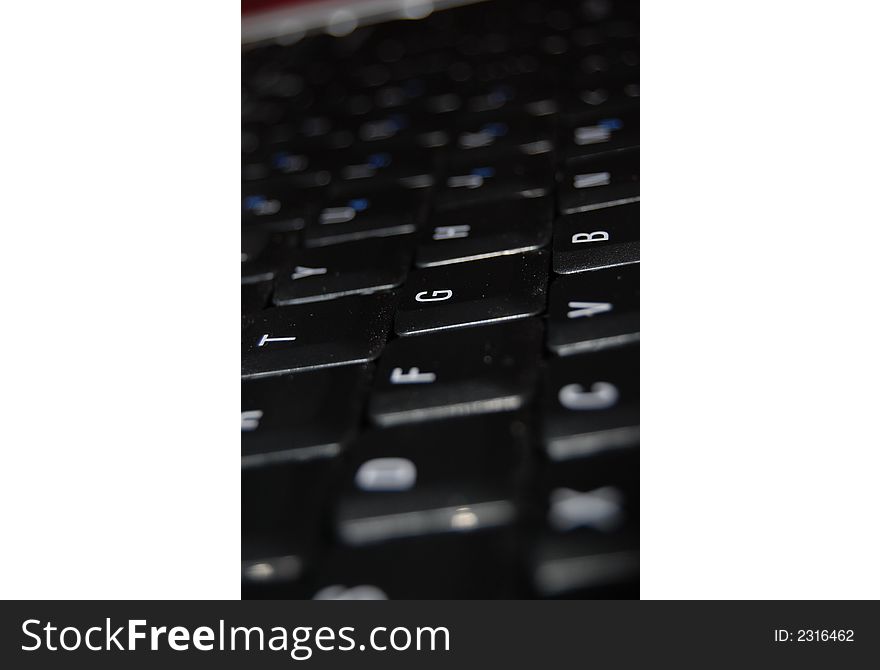 Close up of a computer keyboard