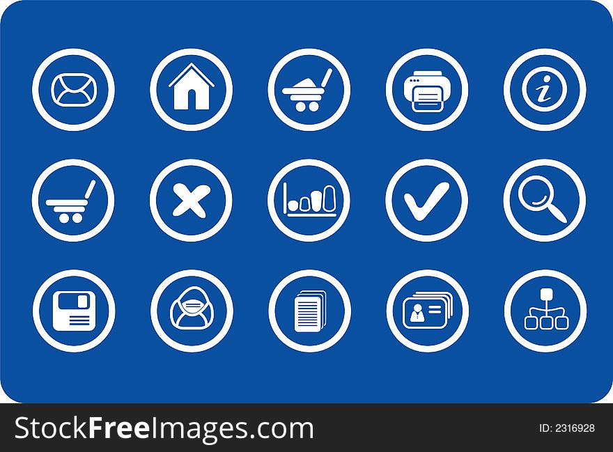 Miscellaneous raster web icons. Vector version is available in my portfolio