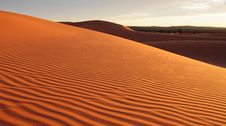 Coral Pink Sand Dunes At Sunset Royalty Free Stock Images