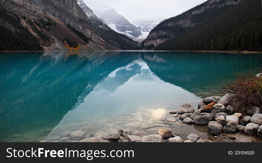 beauty of lake louise in Banff national park, Alberta, Canada