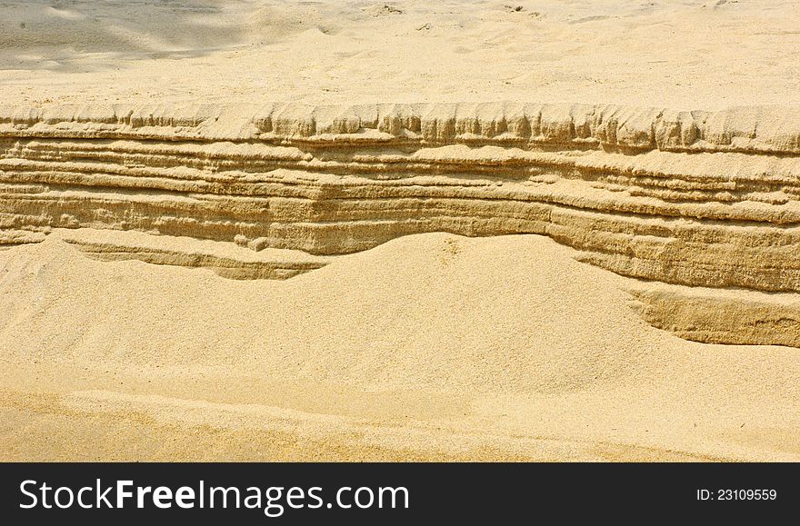 Beach sand pattern in layer. Beach sand pattern in layer