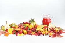 Fresh Various Fruits Stock Images