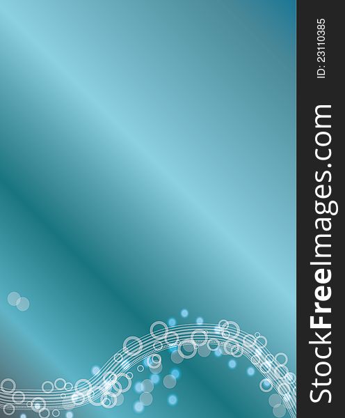 Abstract background with circles and blue toned gradients