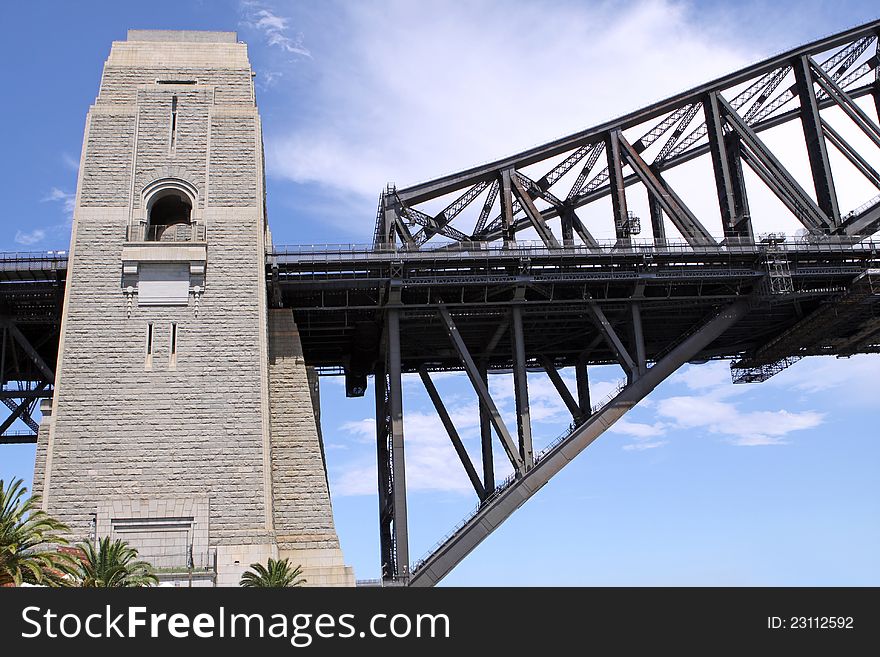 The Harbor Bridge in Sydney. Australia. The Harbor Bridge in Sydney. Australia