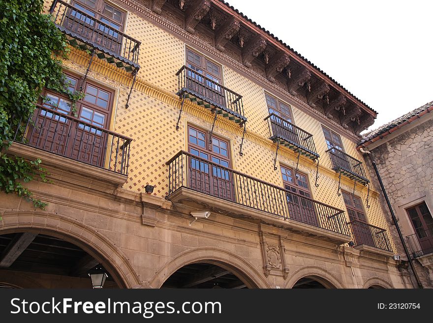 Poble Espanyol, Spanish village in Barcelona, Spain