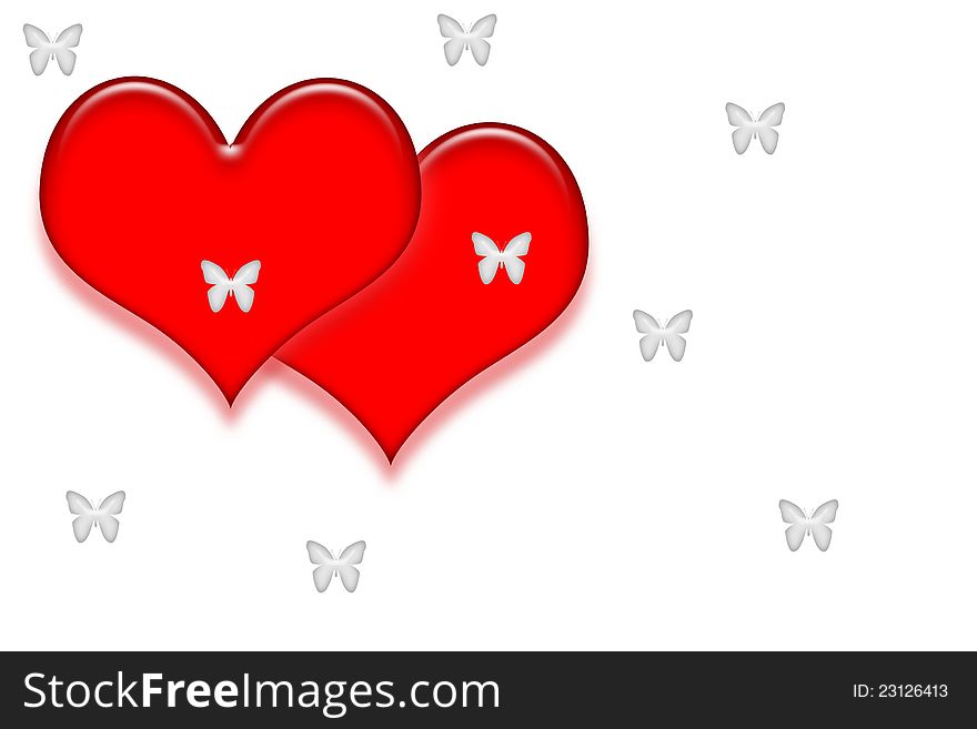 Greeting card, vector illustration, valentine's day. Greeting card, vector illustration, valentine's day