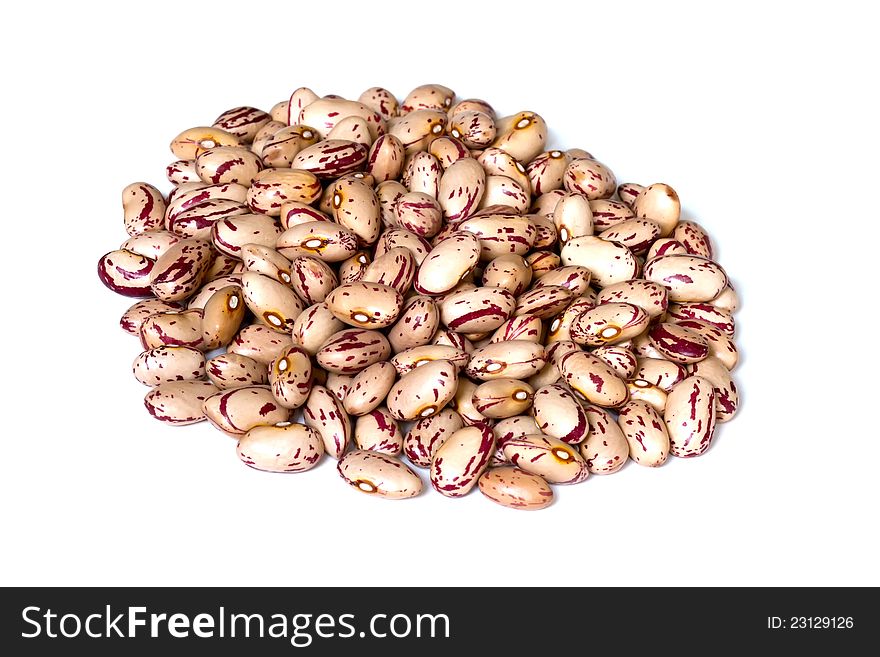 Isolated delicious raw common beans