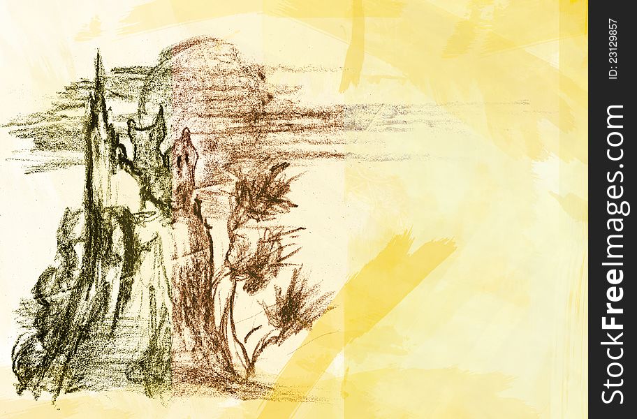 Sketch of the abstract landscape