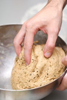 Rolling Sweet Dough Stock Images