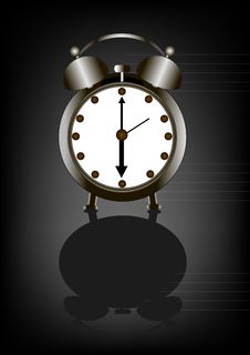 Retro Alarm Clock Royalty Free Stock Photography