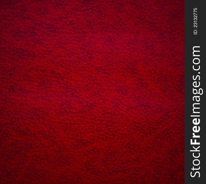 Red Leather Texture For Background