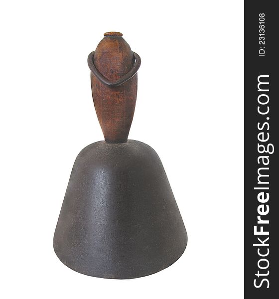 Old Hand Bell Isolated