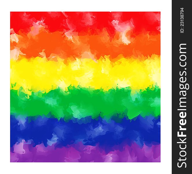 Rainbow watercolor background. EPS10 vector illustration